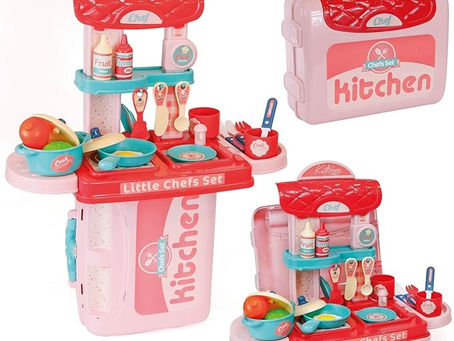 Cozinha infantil 3 em 1 Kit maleta chef