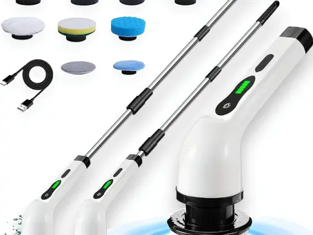 Esfregão Elétrico Sem fio, Giratória