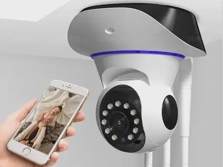 Camera Robo 3 Antenas Ip Wifi 360