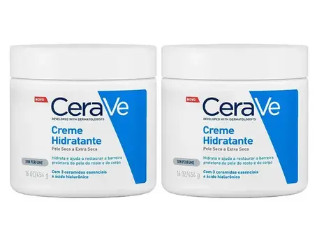 CeraVe Kit com Dois Cremes Hidratantes