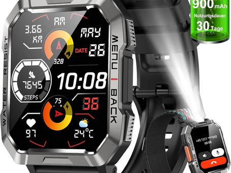 Smartwatch,Relógio Inteligente Militar Masculino