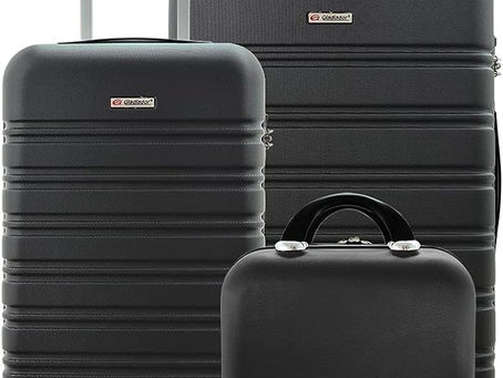 Kit Conjunto 2 Malas Rígidas 360° + Frasqueira