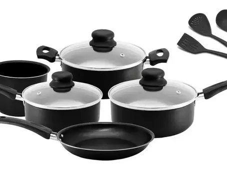 Conjunto De Panelas Antiaderente 8 Peças