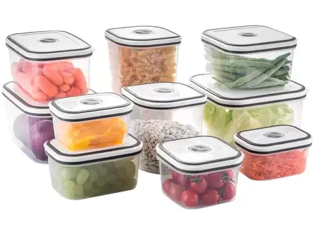 Jogo de Potes de Plástico 10 Peças