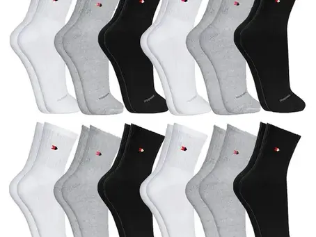 Kit 12 Pares Meias Sandrini Algodão