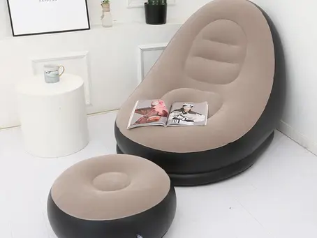 Conjunto Poltrona e Puff Inflável Ultra Lounge