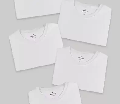 Kit 5 Camisetas Básicas Slim - Hering