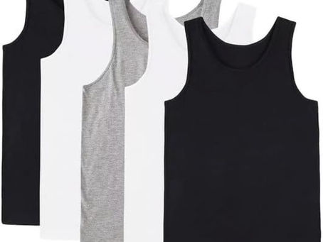 Kit 5 Camiseta Regata Masculina Algodão