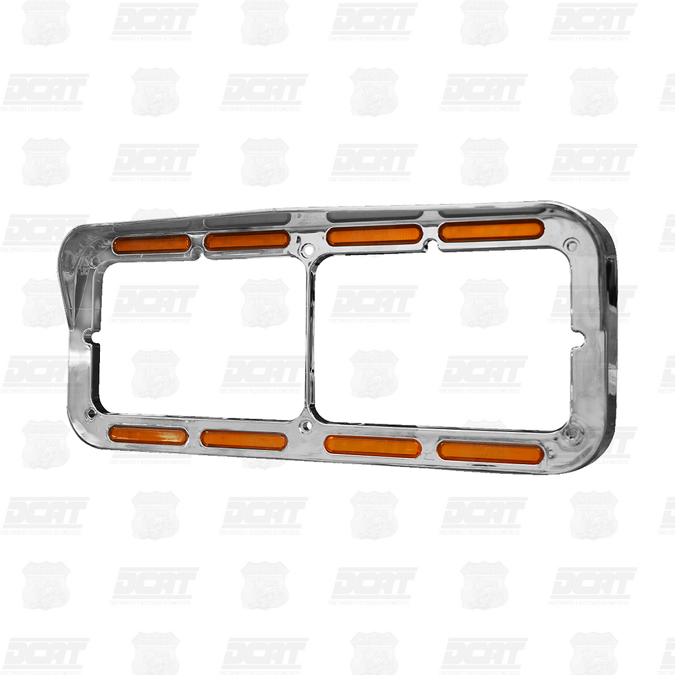 Miniatura: Bisel direccional doble con visera, compatible con Kenworth T800 y W900