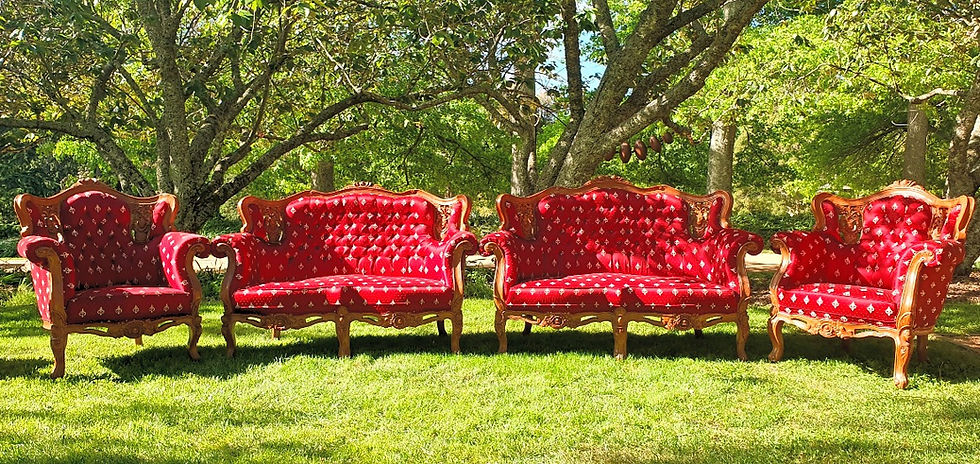 Thumbnail: Vintage-lounge-hire-red-wedding-event