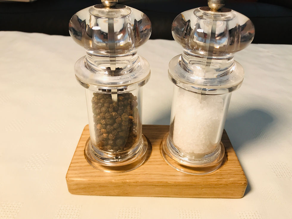 Thumbnail: Solid Oak Salt and Pepper Mill Tray