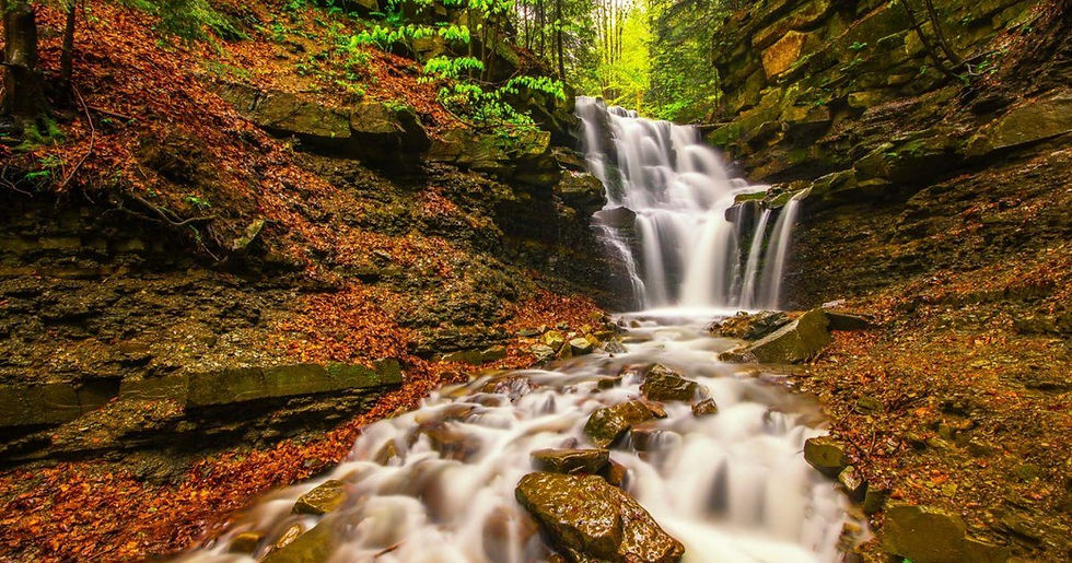 Mosorne waterfall, Zawoja