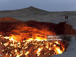 The Darvaza Gas Crater, or the “Door to Hell”