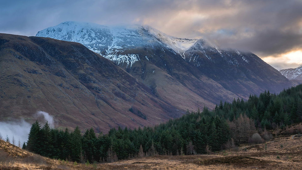 Mountains in Fort William, Scotland, United Kingdom