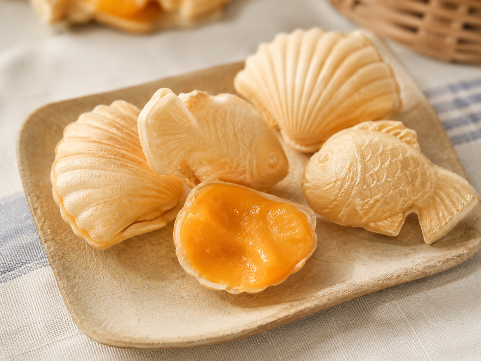 Traditional ovos moles sweets from Aveiro, Portugal.