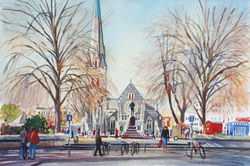 Winter light Cathedral Square