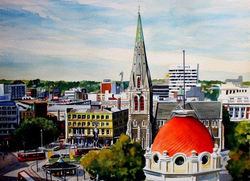 The dome ,the spire and the turret Cathedral Square