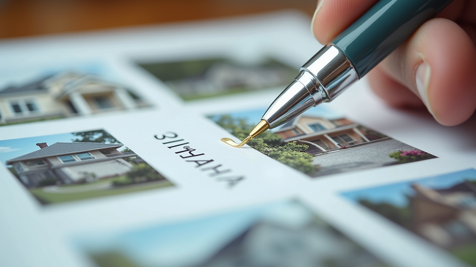 Close-up view of a home inspection report with photos