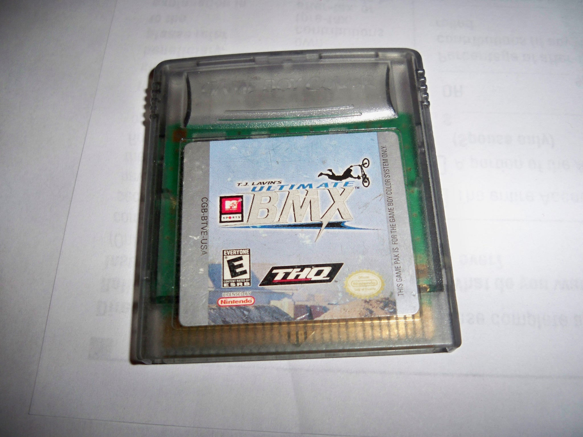 T.J Lavin's BMX - GameBoy Color