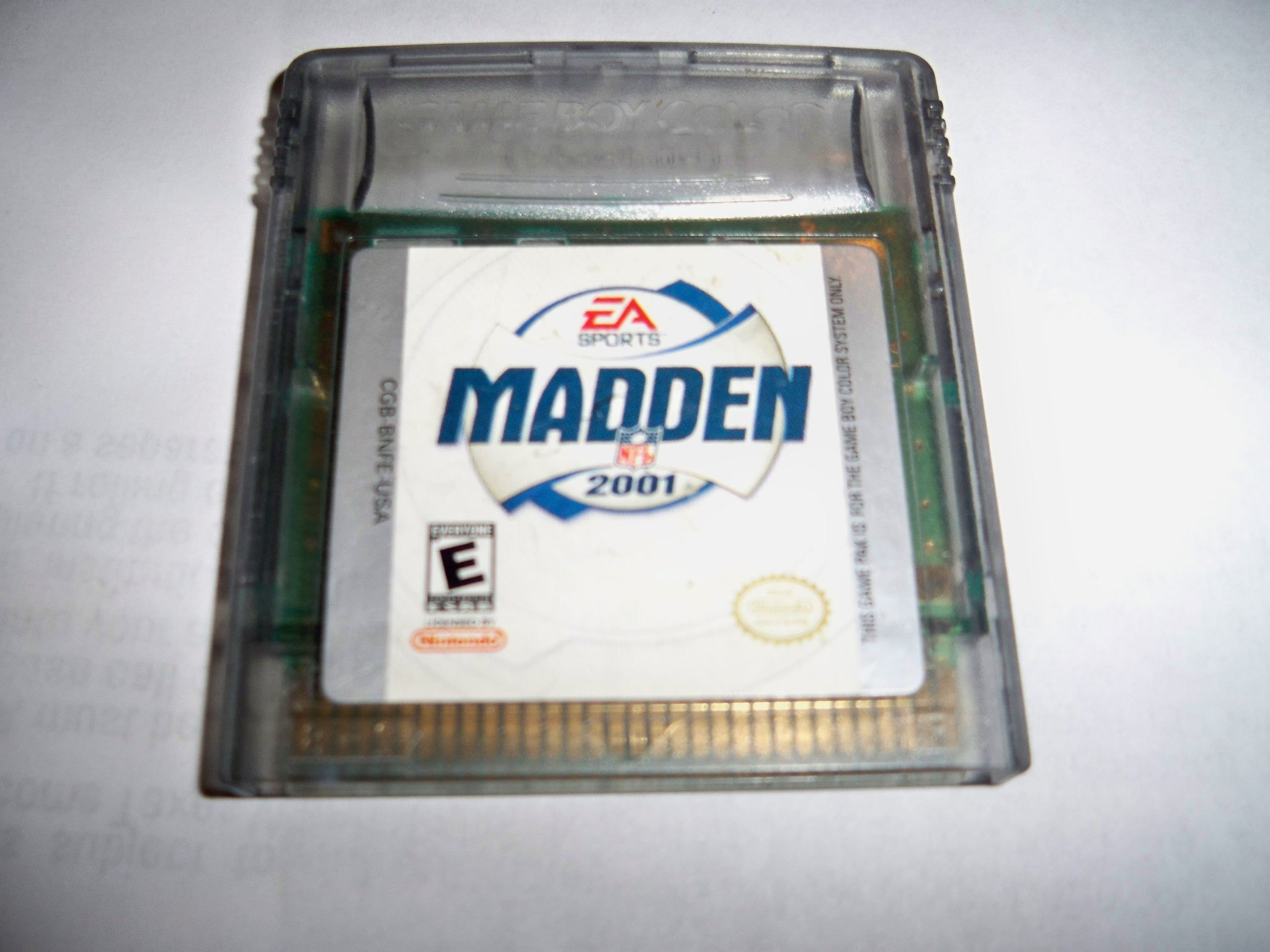 Madden 2001 - GameBoy Color