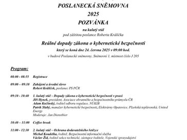 Kybernetická bezpečnost se vrací do Poslanecké sněmovny