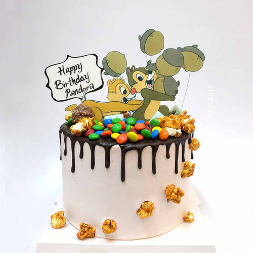 Chip and dale 大鼻鋼牙數碼打印mm Cream Cake C for Cake