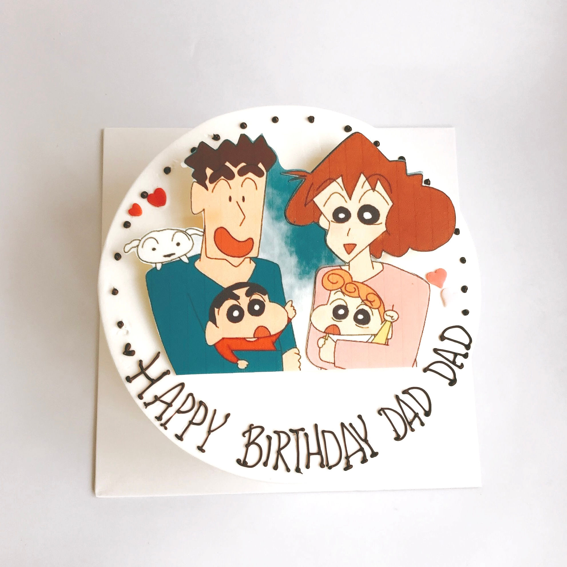 蠟筆小新family 平面忌廉蛋糕