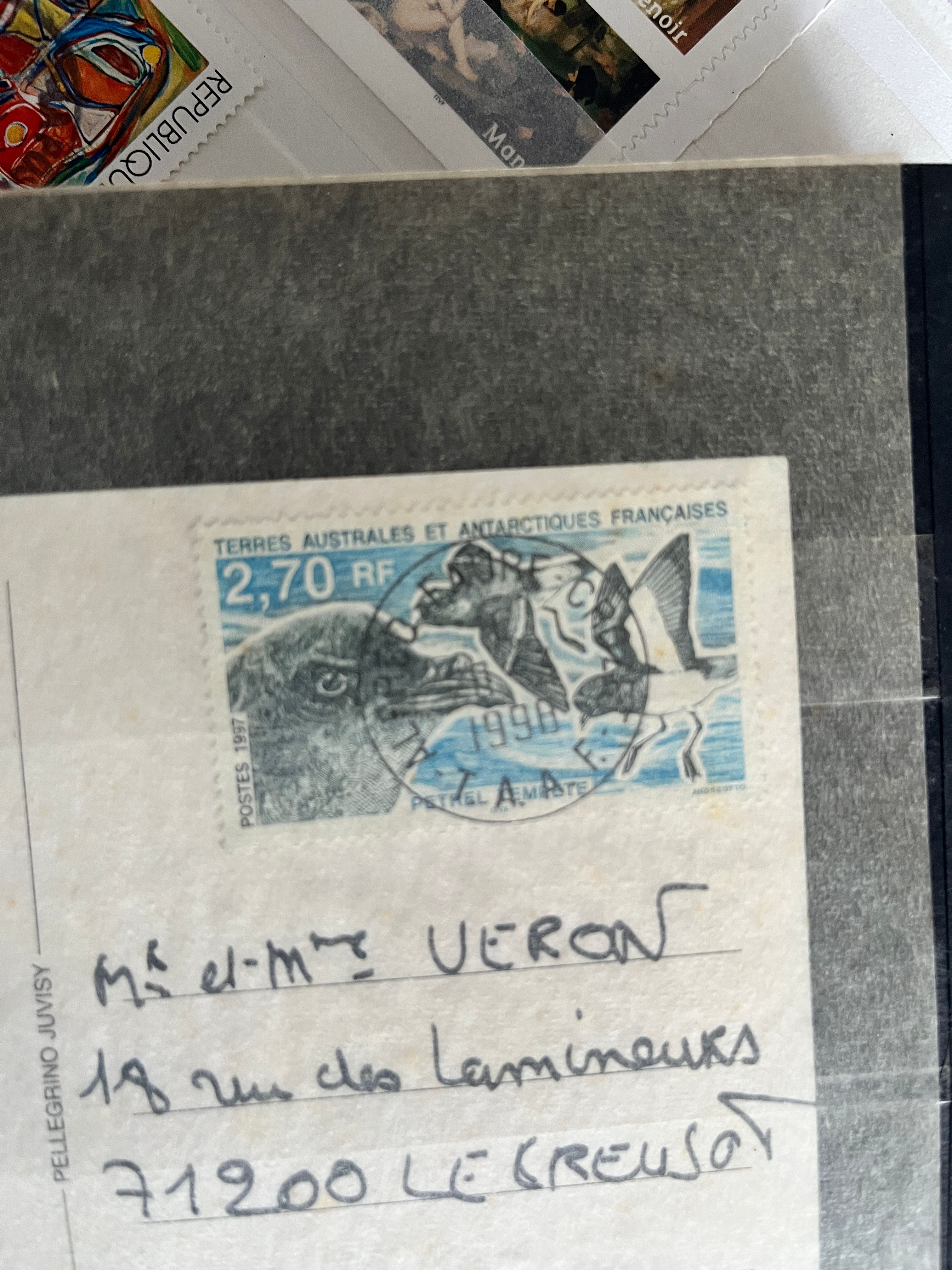 Collection de vieux timbres