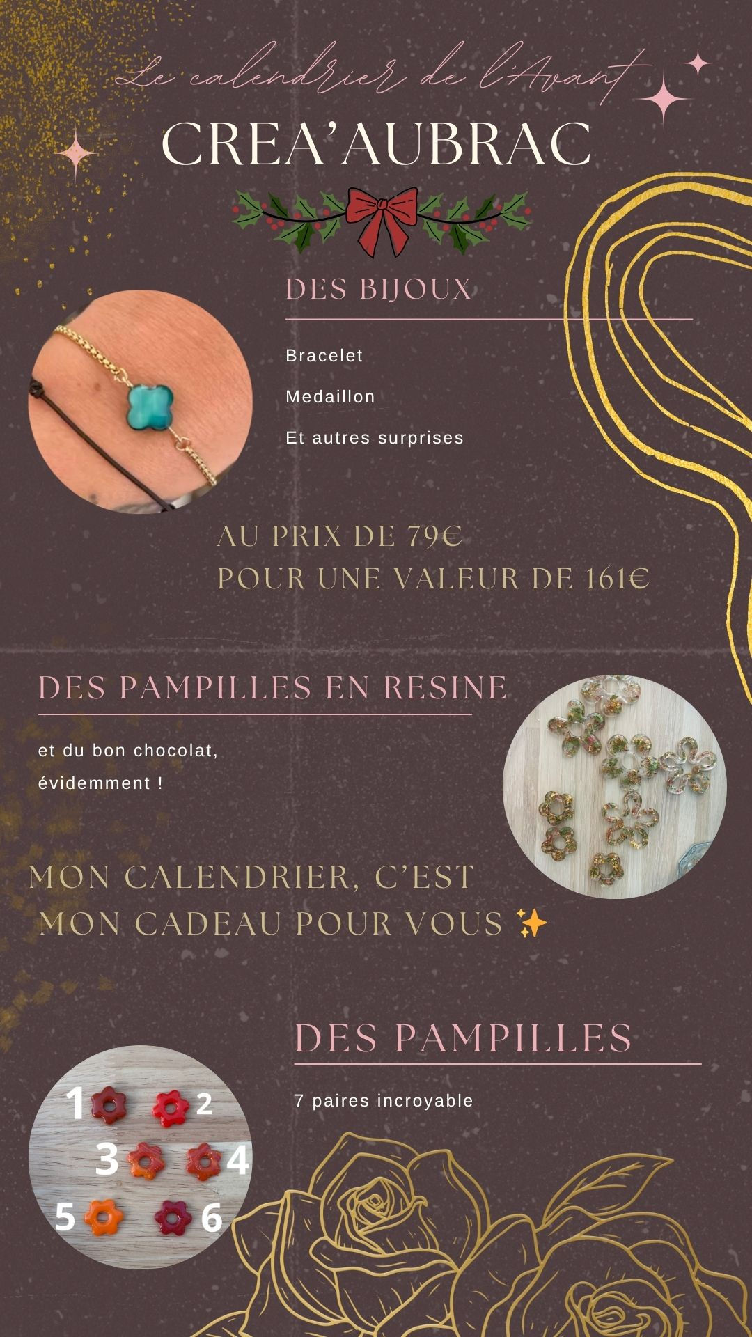 Calendrier de l’avent 24 cases 