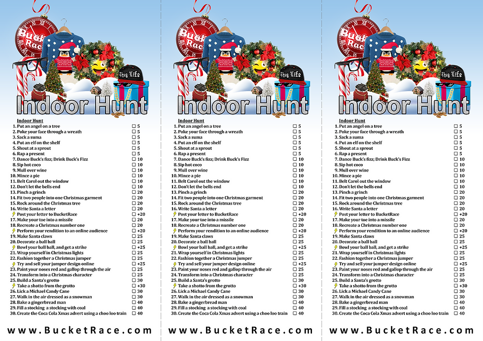 Adult Christmas Scavenger Hunt
