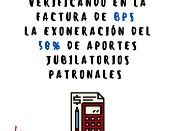 Exoneración de 50% sobre aportes jubilatorios patronales