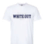 A white t-shirt that reads 'This is my White Out shirt' with White Out in blue and the other text in grey