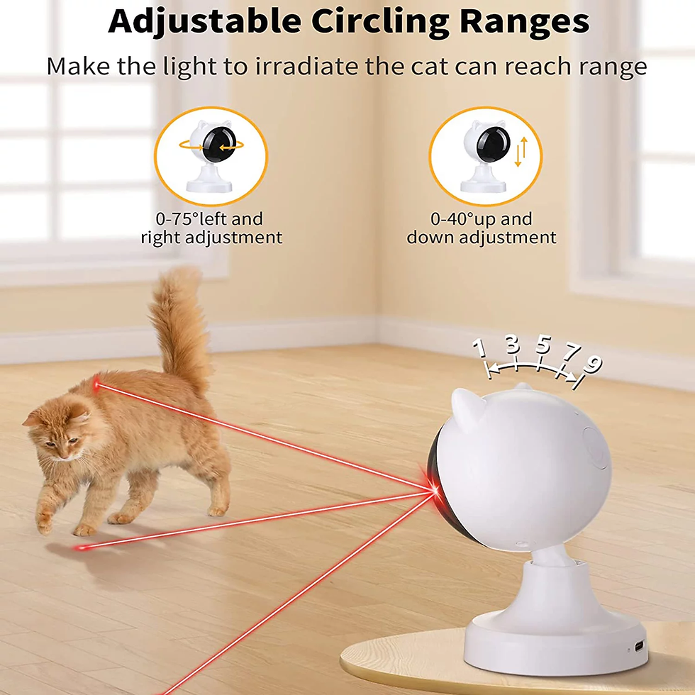 Thumbnail: Adjustable circling ranges with a cat and laser pointer, Zantra07.