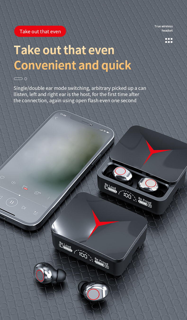 Thumbnail: Earbuds in their charging case next to a smartphone