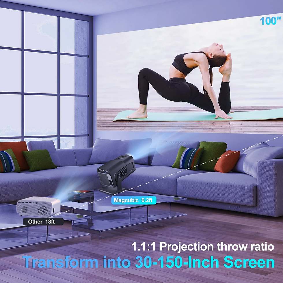 Thumbnail: HY320 Android11 4K HD Projector Wifi6 Allwinner H713 390ANSI BT5.0 1920*1080P Ou