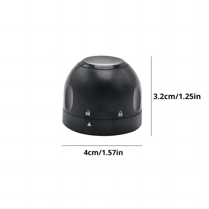 Thumbnail: Black cap with measurements