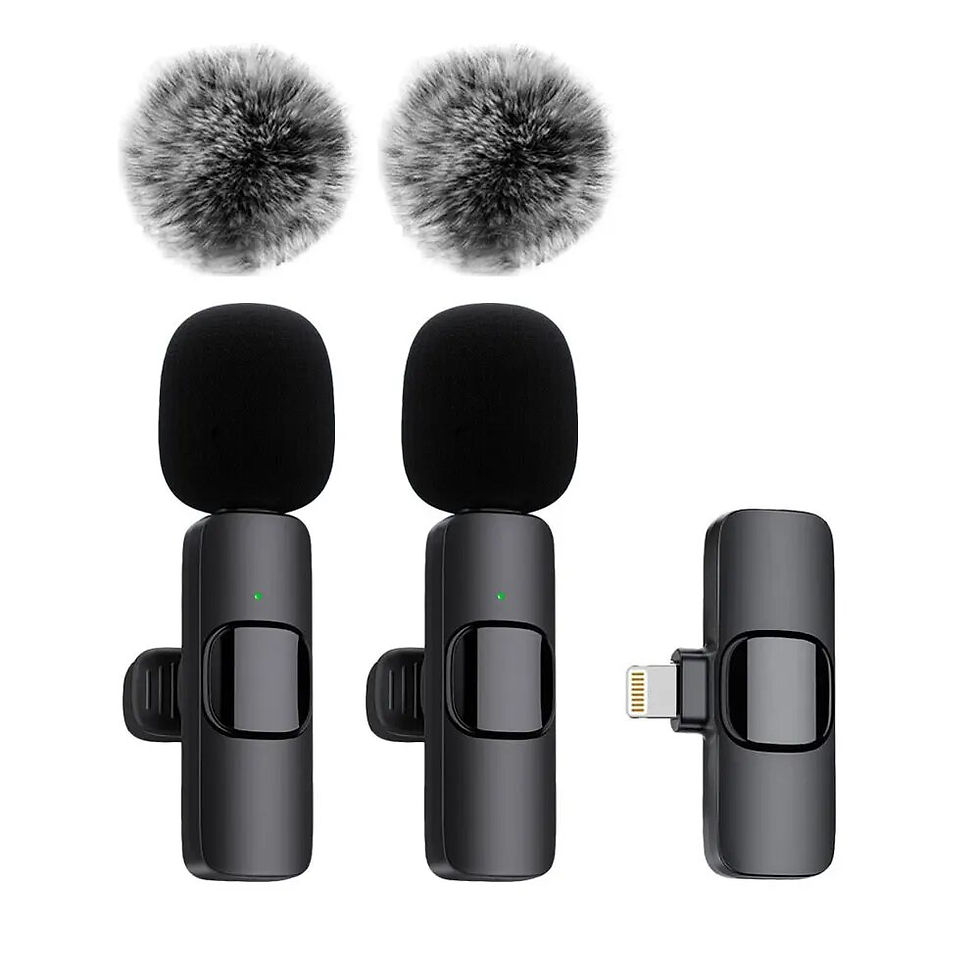 Thumbnail: Wireless lavalier microphones for audio recording