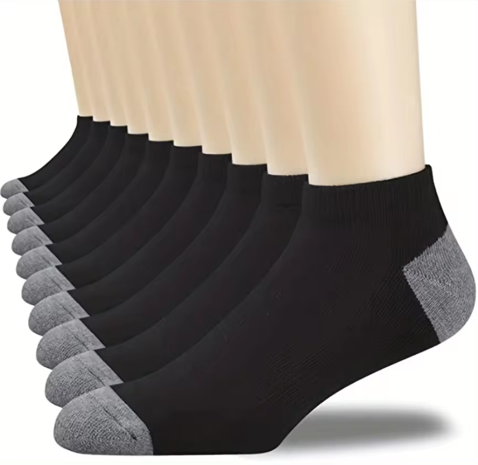 Thumbnail: Black socks with gray toes