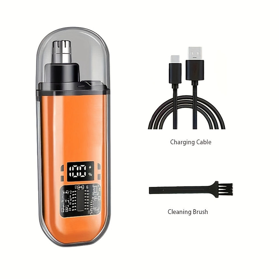 Thumbnail: Suitable for men, USB charging nose and ear hair trimmer portable electric nose 
