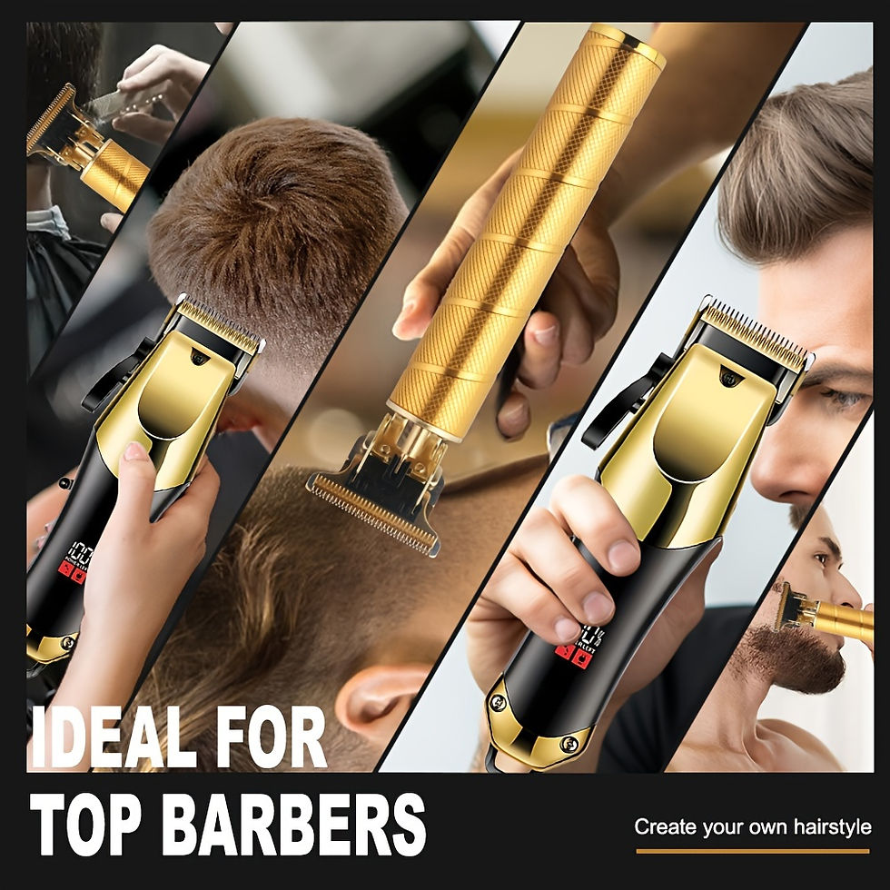 Thumbnail: Gold hair clippers ideal for top barbers