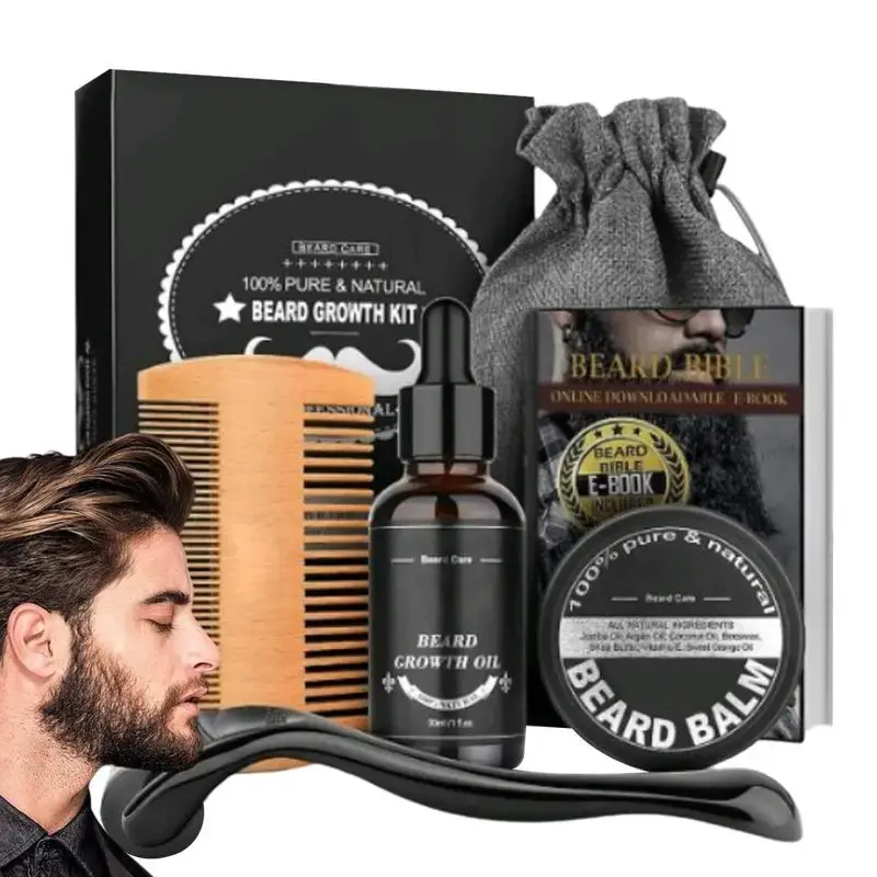 Thumbnail: Beard growth kit with beard oil, balm and comb from Zantra07