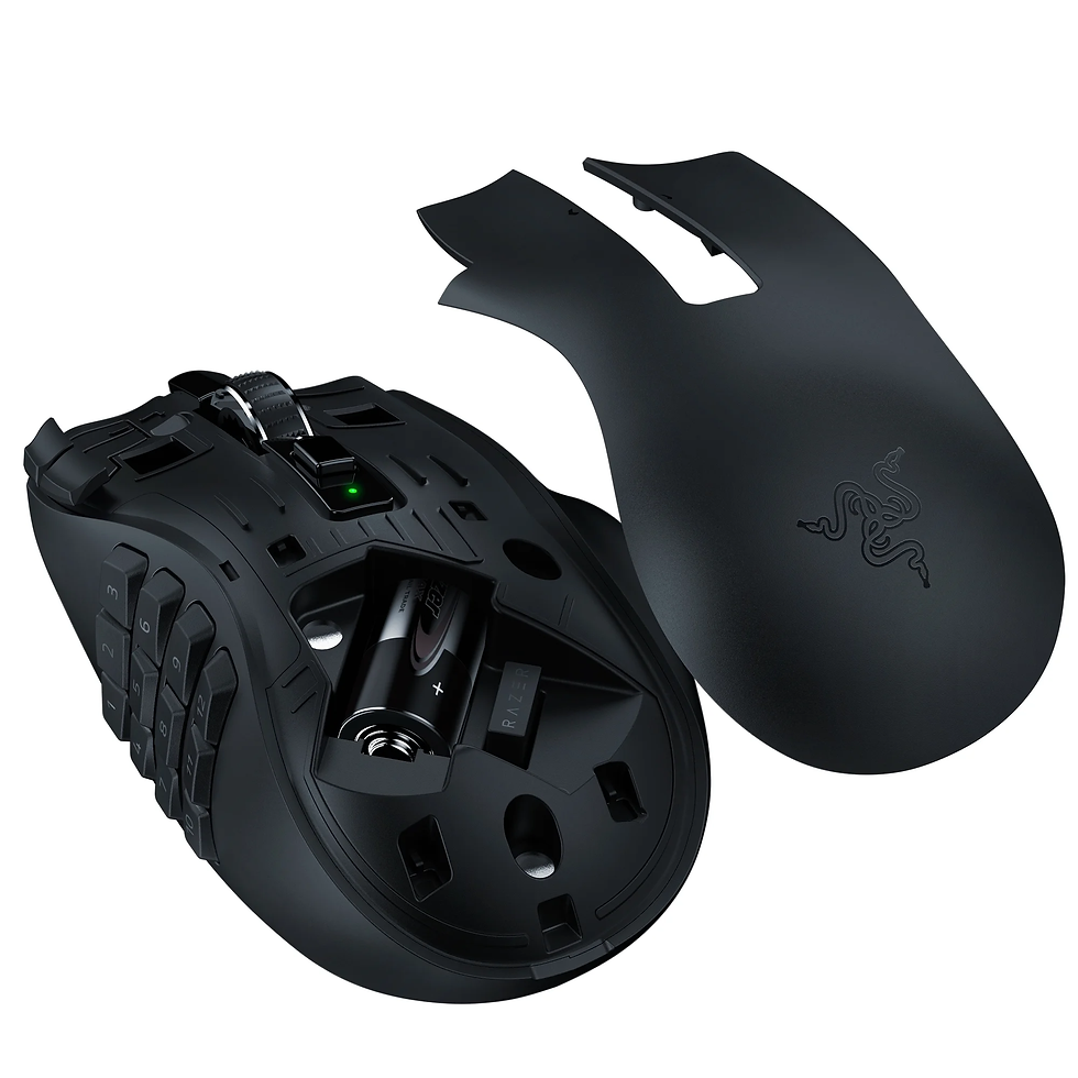 Thumbnail: Naga V2 Hyperspeed Bluetooth Gaming Mice with AA Battery, Black