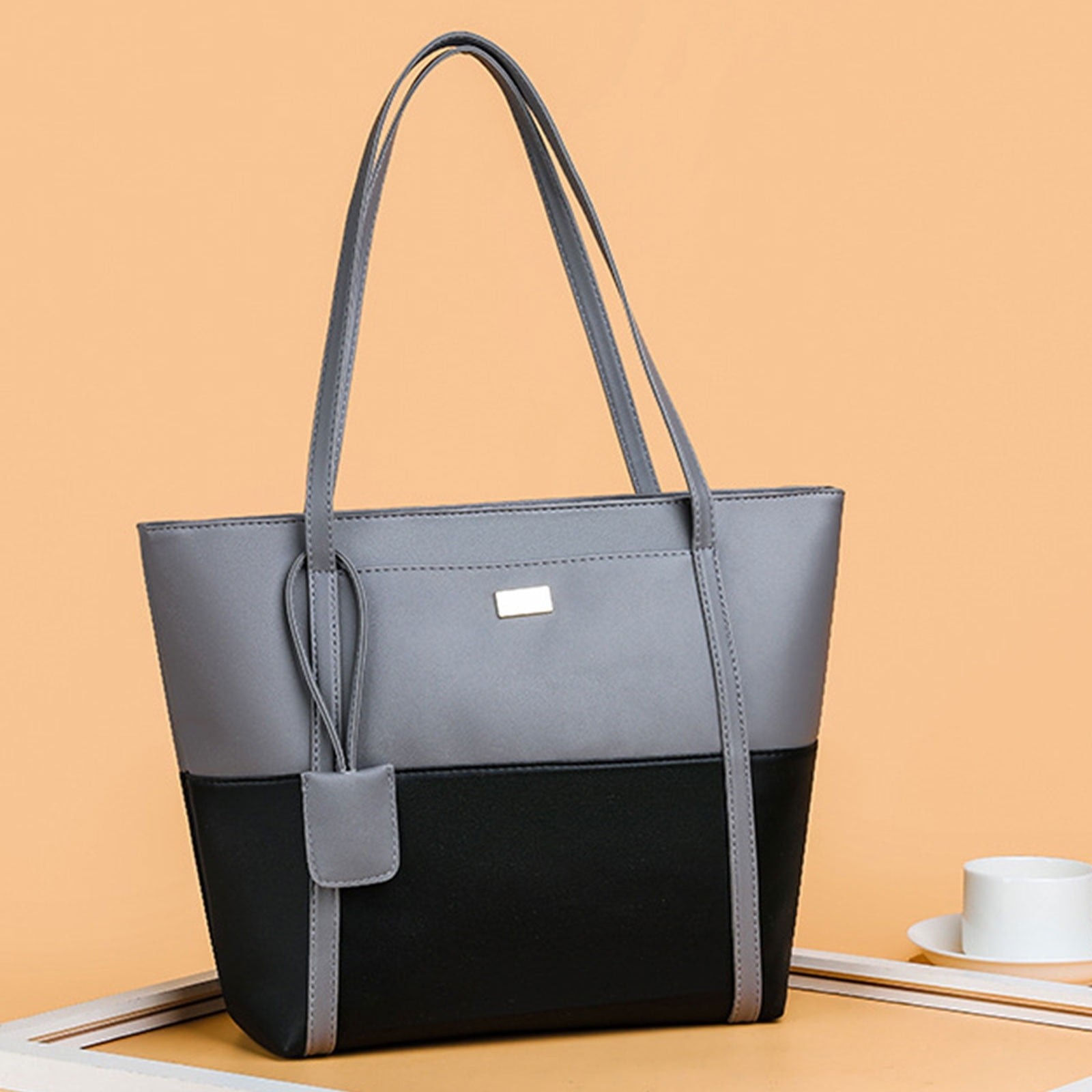 Two-tone gray and black handbag from Zantra07
