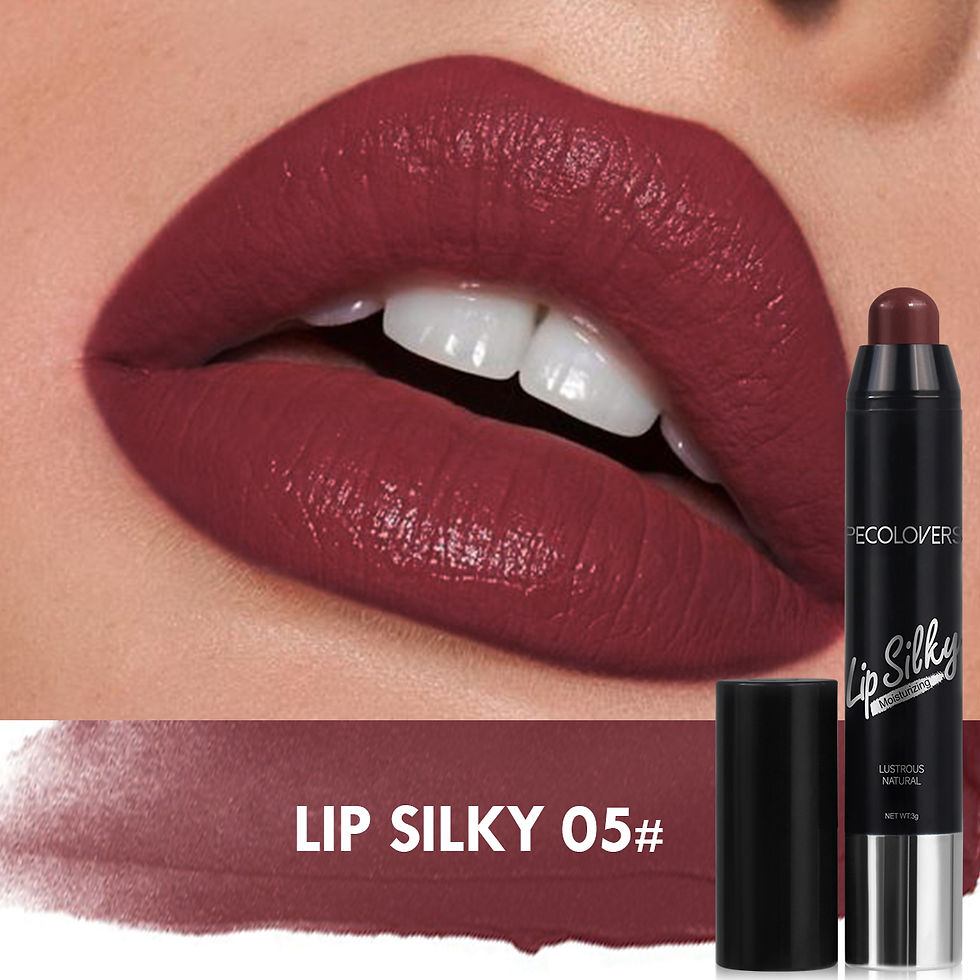 Thumbnail: Lip Silky 05# lipstick and applied on lips