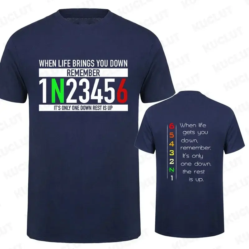 Thumbnail: Motorcycle Gear Graphic T Shirts for Men Classic Male T-shirts When Life Gets Yo