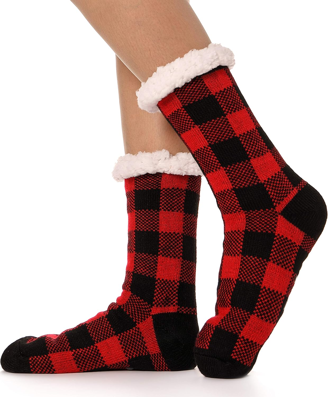 ANTSNAG Womens Slipper Socks Fuzzy Fluffy Cabin Cozy Winter Thick Warm Comfy Fle