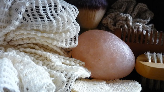 A photo of a various Bath accessories