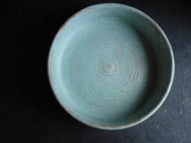 Thumbnail: Sea Green Hand thrown pottery Round open dish