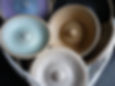 Hand thrown Pottery Incense Stick Holders group