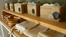Soap display at JacqsArtisan Shop